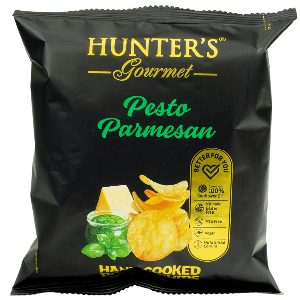Gourmet Kartoffelchips Pesto/Parmesan � Eksklusiv Snack 40 g