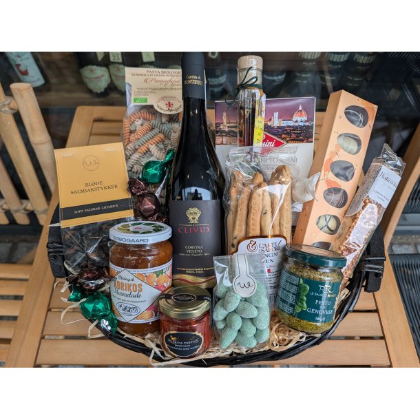 Gourmet p�skekurv m. r�dvin