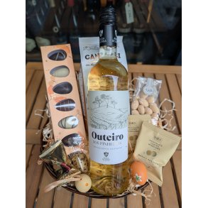 P�skekurv m. hvidvin