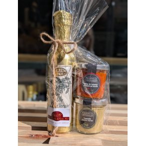 Gourmetgave med jomfru oliveolie og tapenader