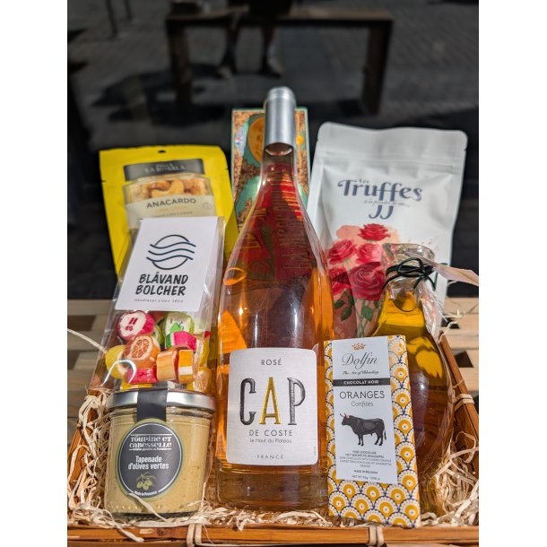 Sommerkurv med rose' vin