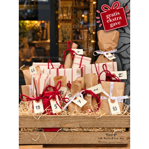 Julekalender med 24 gaver fra Fru P. Kaffe & The