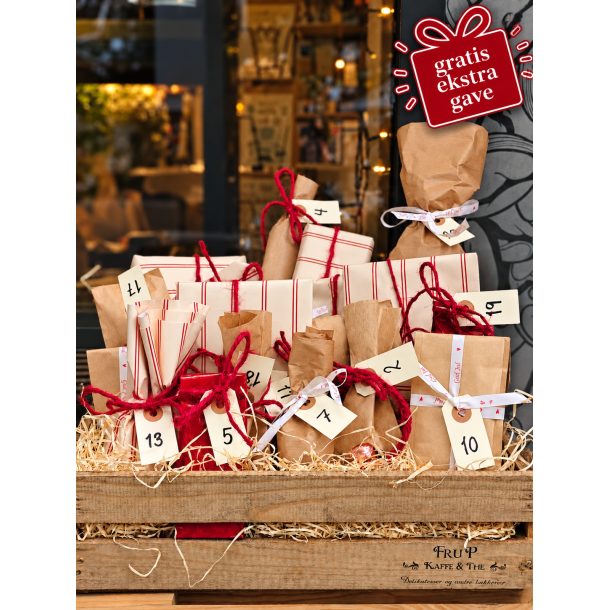 Julekalender med 24 gaver fra Fru P. Kaffe &amp; The