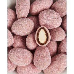 Chokolademandler med mint og rabarber