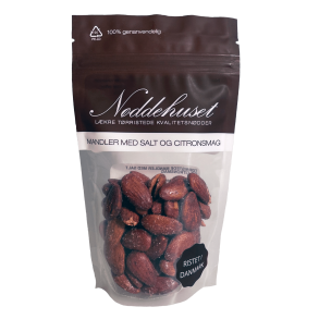 Saltede mandler med citronsmag