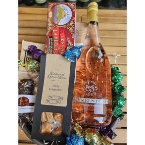 Alkoholfri gavekurv med cider og sdesager