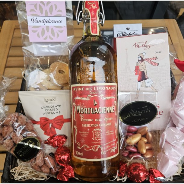 Julekurv eller kasse uden alkohol.