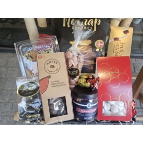 Alkoholfri Julekurv med snacks og sdesager