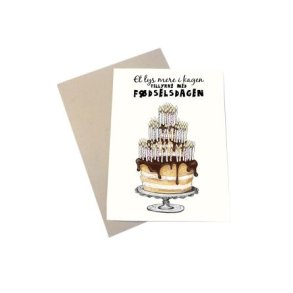 Et lys mere i kagen - A6 kort