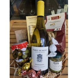 Gavekurv - Med hvidvin pesto oliven brd og chokolade