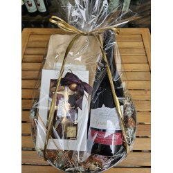 Gavekurv - Tak for hjlpen med vin kaffe og chokolade.