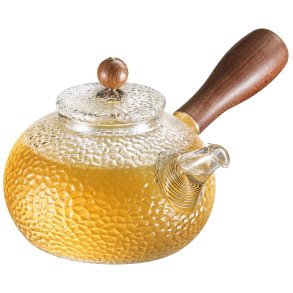 Glas tepotte med trhndtag