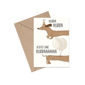 Hurra og s det lange - A6 kort
