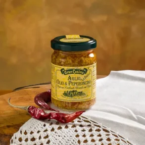 Hvidl�gs-, olivenolie- & chilisauce� Italiensk pastakrydderi 130 g
