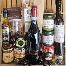 Luksus tapas kurv med vin.