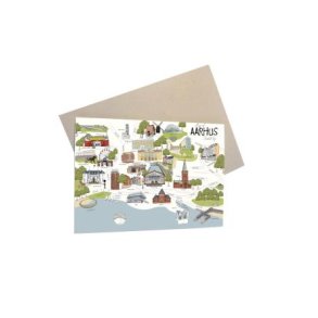 Map of Aarhus - A6 kort