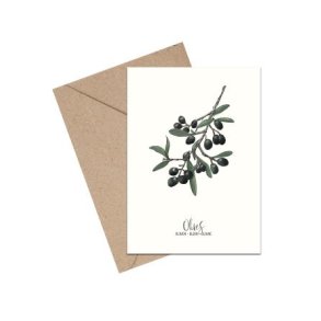 Oliven - A6 kort