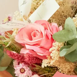 Evighedsbuket -Rosa og romantisk