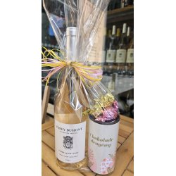 Pskegave med rose' vin og chokolade