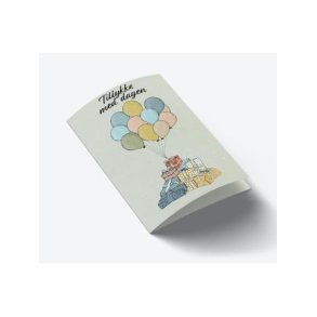 Tillykke Med Dagen (balloner) - A7 kort