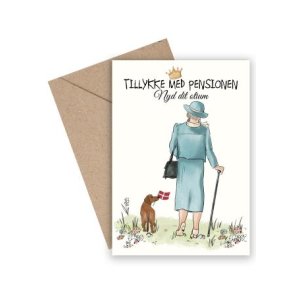 Tillykke med pensionen - A6 kort