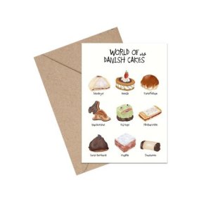 World of Danish Cakes - A6 kort