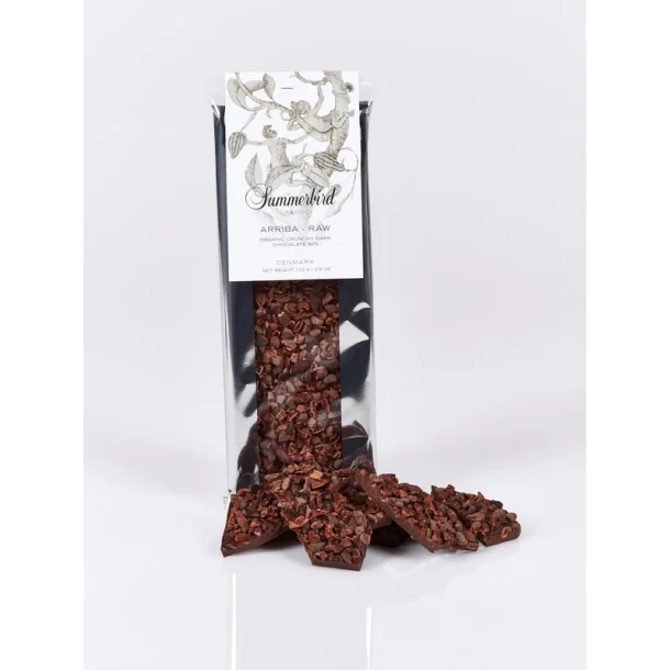 Summerbird - Arriba-Raw - kraftfuld chokoladebar med 80% chokolade