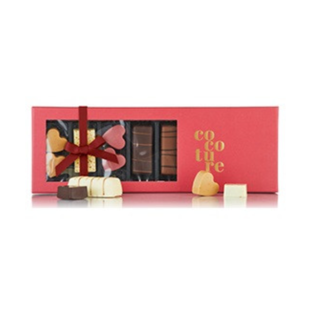 R�d jule�ske med fyldte chokolader, lakrids og marcipan 225g