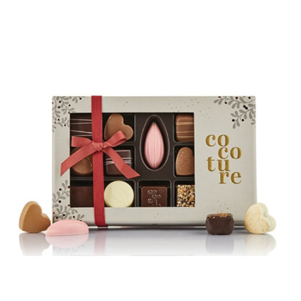 Gave�ske med fyldte chokolader og konfektstykker