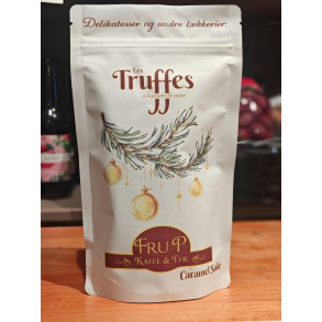 Chokoladetr�fler med saltkaramel 100g