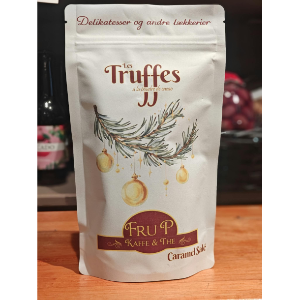 Chokoladetr�fler med saltkaramel 100g