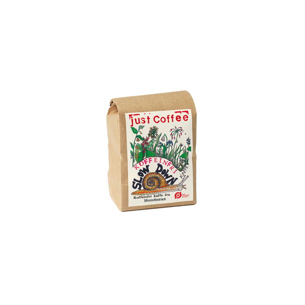 Slowdown Koffeinfri Kaffe 250 g. � Mellem/M�rkristede Kaffeb�nner fra Honduras