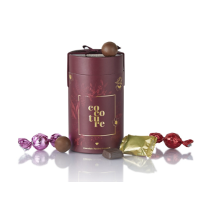 Juleblomst gaver�r med chokoladekugler og konfekt stykker 250g